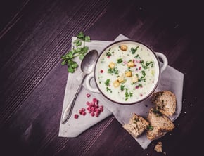 soup with bread